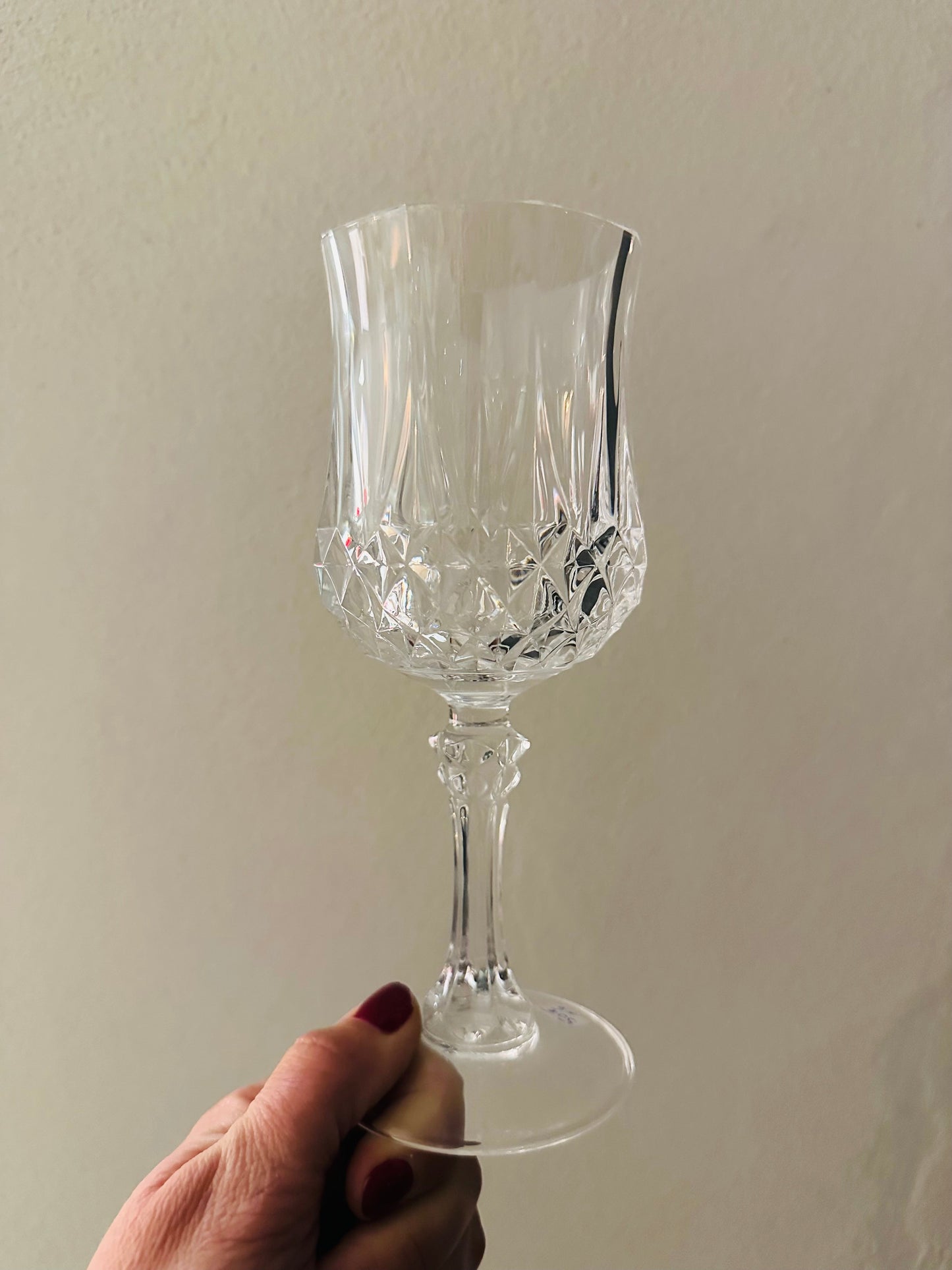 Ensemble de 6 grands verres à eau en cristal d’Arques De Raymonde à Zoé
