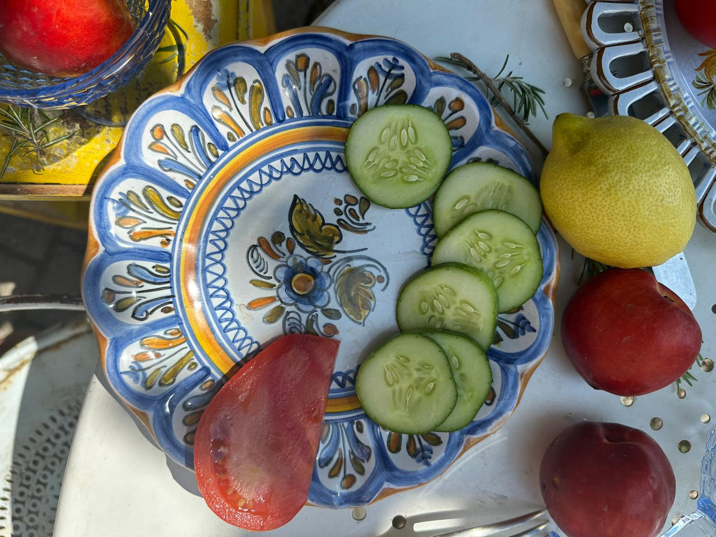 Assiette en céramique espagnole De Raymonde à Zoé