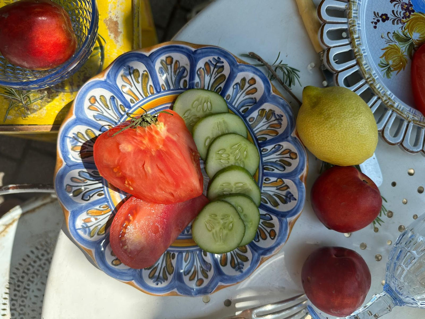 Assiette en céramique espagnole De Raymonde à Zoé