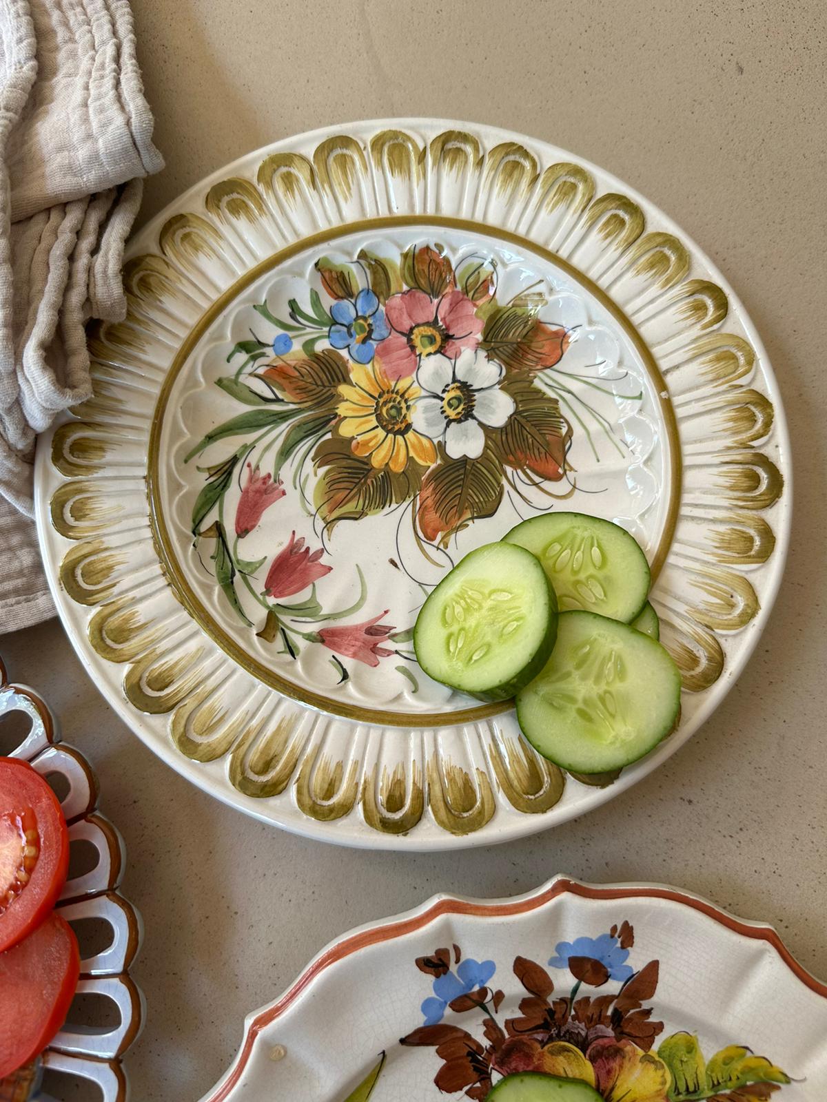 Ensemble de 4 assiettes dépareillées De Raymonde à Zoé