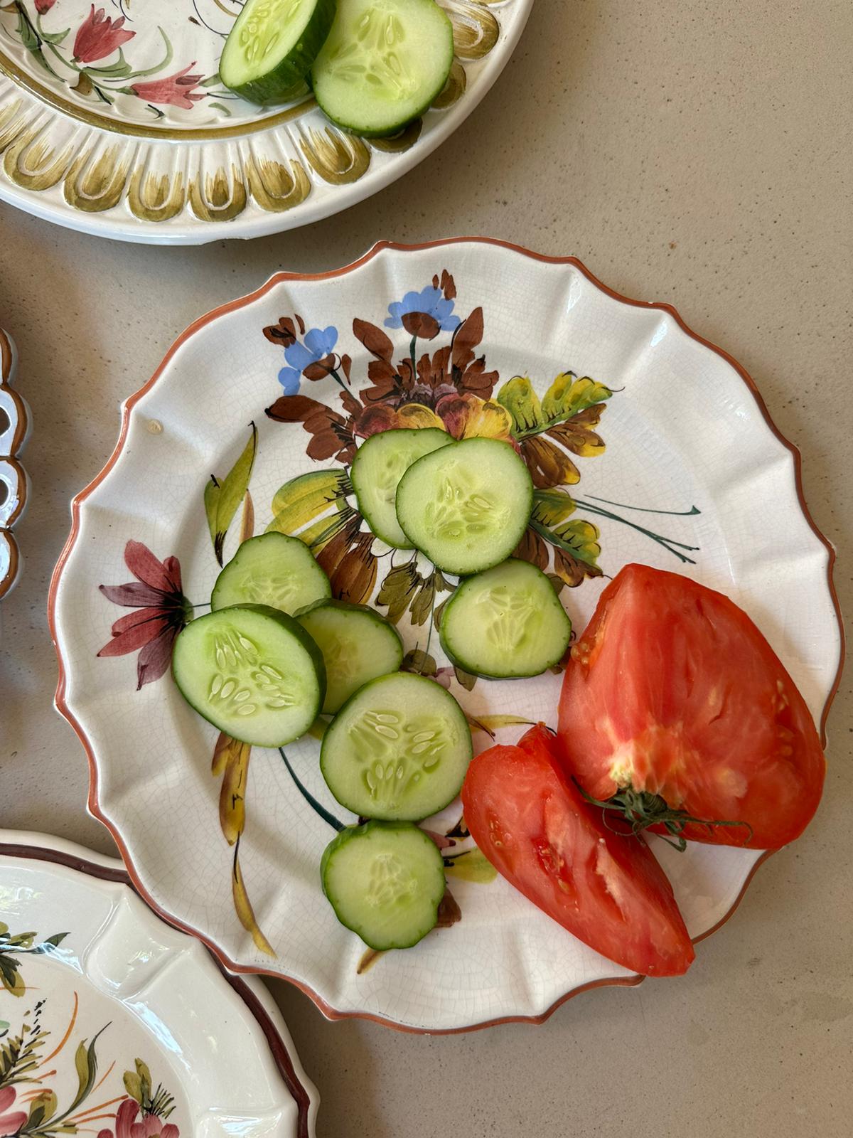 Ensemble de 4 assiettes dépareillées De Raymonde à Zoé